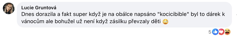 Facebookový komentář čtenářky Kočičí bible