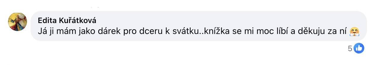 Facebookový komentář čtenářky Kočičí bible